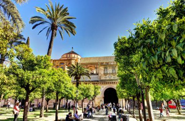 CORDOBA, SPAIN - April 2017: Historical center in springtime, HDR image