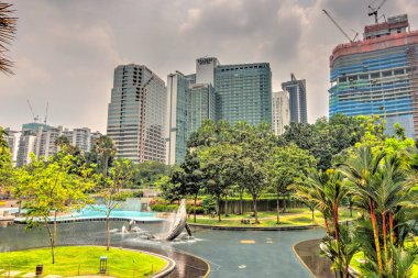 Kuala Lumpur, Malaysia - March 2019 : Historical center, HDR image