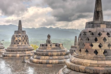 borobudur tapınağı, java, Endonezya