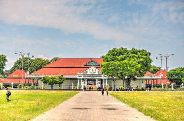 YOGYAKARTA, INDONESIA - APRIL 2019: Kraton Palace in sunny weather