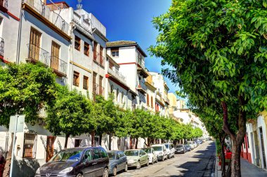 CORDOBA, SPAIN - April 2017: Historical center in springtime, HDR image