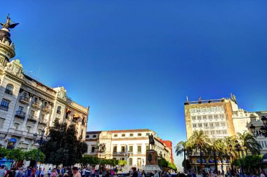 CORDOBA, SPAIN - April 2017: Historical center in springtime, HDR image