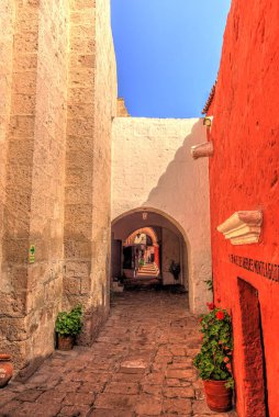 Arequipa, Peru - May 2019 : Monastery of Santa Catalina de Siena