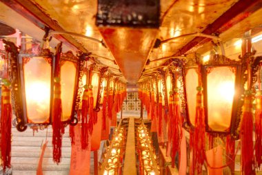 HONG KONG - FEBRUARY 2019 : Inside Mon Mo Temple