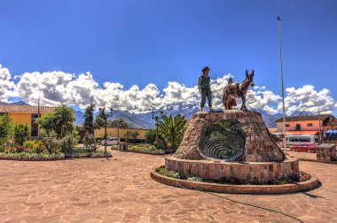 CUSCO, PERU - APRIL 2018: Historical center in sunny weather, HDR Image