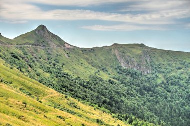 beautiful landscape in  Auvergne, historical region of France
