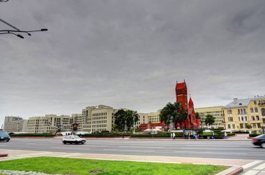 MINSK, BELARUS - SEPTEMBER 2017: City center in summertime