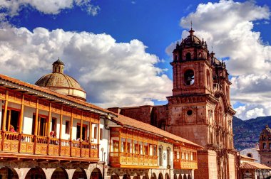 CUSCO, PERU - APRIL 2018: Historical center in sunny weather