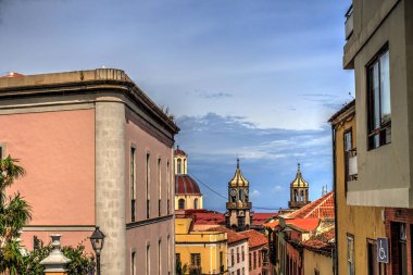 Santa Cruz de la Palma, Spain - March 2020 : Historical center in cloudy weather