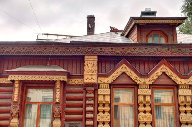 MOSCOW, RUSSIA - AUGUST 2018: Historical center in cloudy weather