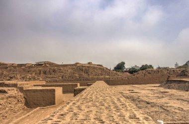 LIMA, PERU - APRIL 2018: Historical center in sunny weather