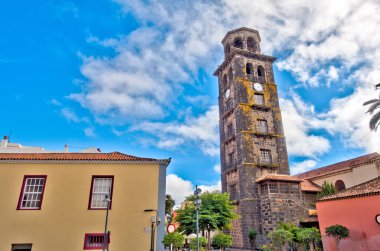 Santa Cruz de la Palma, Spain - March 2020 : Historical center in cloudy weather
