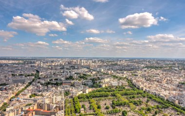 Paris landmarks from the Montparnasse Tower