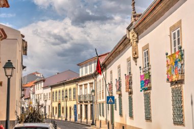 Braganca, Portugal - March 2019 : Historical center in springtime