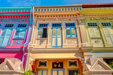 Singapore - March 2019 : Historical buildings in Joo Chiat Road