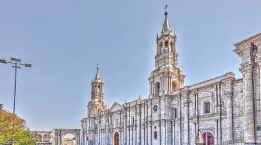 AREQUIPA, PERU - APRIL 2018 : Historical center in Arequipa