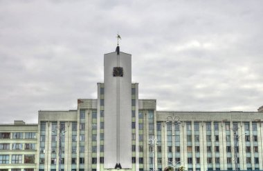 MINSK, BELARUS - SEPTEMBER 2017: City center in summertime