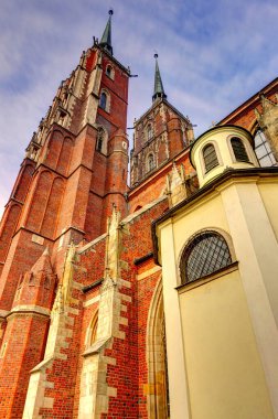 Wroclaw, Poland - August 2021 : Historical center in summertime