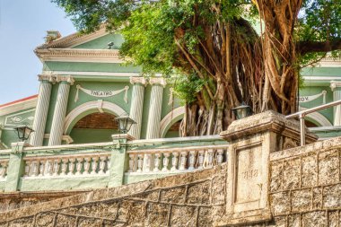 architecture details in Macau city center, HDR Image