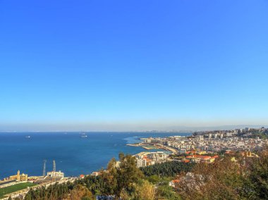 Algiers, Algeria - March 2020 : Colonial architecture in sunny weather, HDR Image