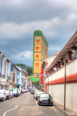 Singapore - March 2019 : Historical buildings in Joo Chiat Road