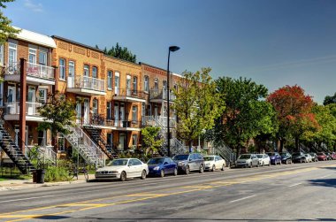 MONTREAL, QC, CANADA - SEPTEMBER 2017: Historical center in sunny weather, HDR Image 
