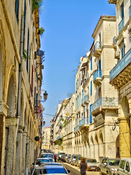 Algiers Algeria March 2020 Colonial Architecture Sunny Weather Hdr Image – stockfoto