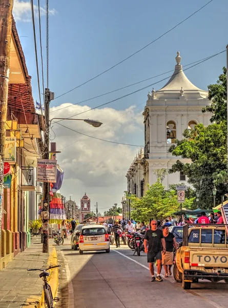 Leon Nicaragua January 2016 Historical Center View Hdr Image — Zdjęcie stockowe