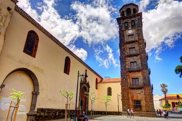 Santa Cruz Palma Spain March 2020 Historical Center Cloud Weather — стокове фото