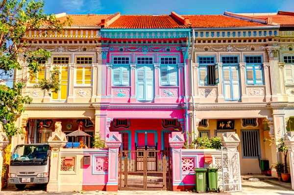 Singapore March 2019 Historical Buildings Joo Chiat Road — Stok fotoğraf
