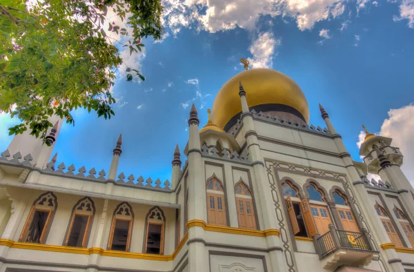 Singapore April 2019 Kampong Glam Muslim District Cloudy Weather — Photo