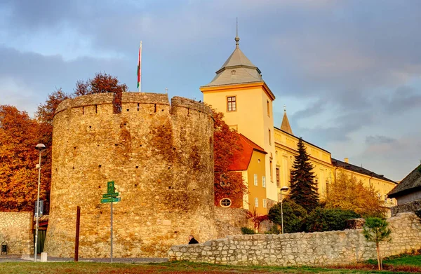 Pecs Hungary March 2017 Historical Center Cloudy Weather Hdr —  Fotos de Stock