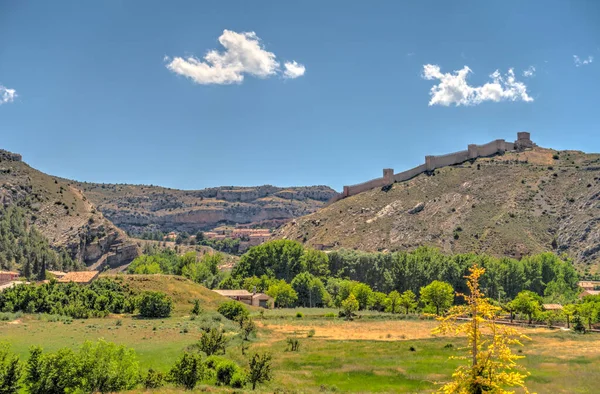 Albarracin Spain June 2019 Historical Center Sunny Weather Hdr Image — Stok fotoğraf