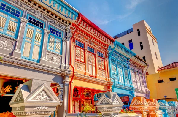 Singapore March 2019 Historical Buildings Joo Chiat Road — Fotografia de Stock