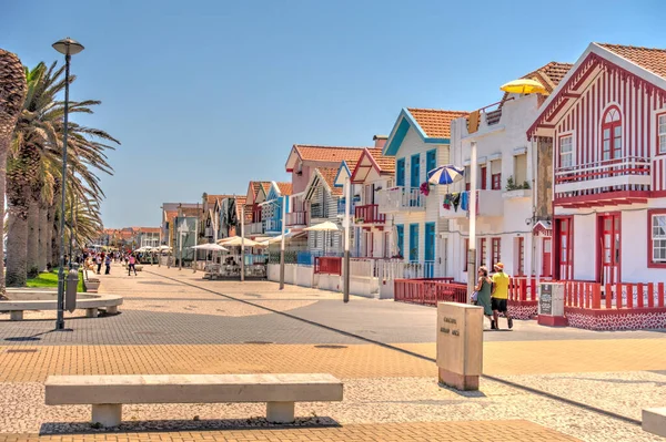 Aveiro Portugal July 2019 Costa Nova Beach Summertime — ストック写真