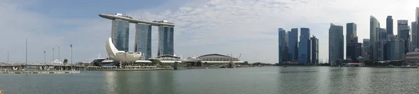 Сінгапур Березень 2019 Сади Біля Затоки Сутінках — стокове фото