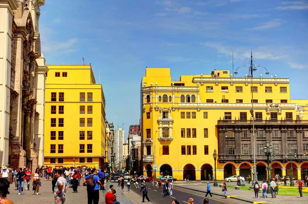 Lima Peru April 2018 Historical Center Sunny Weather — 图库照片