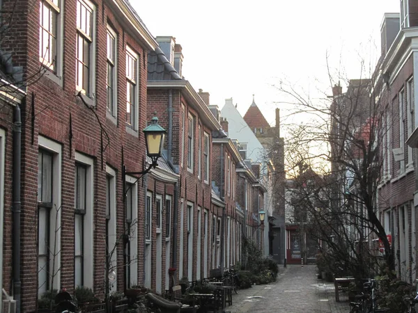 Haarlem Netherlands October 2014 Historical Center Sunrise — Foto Stock