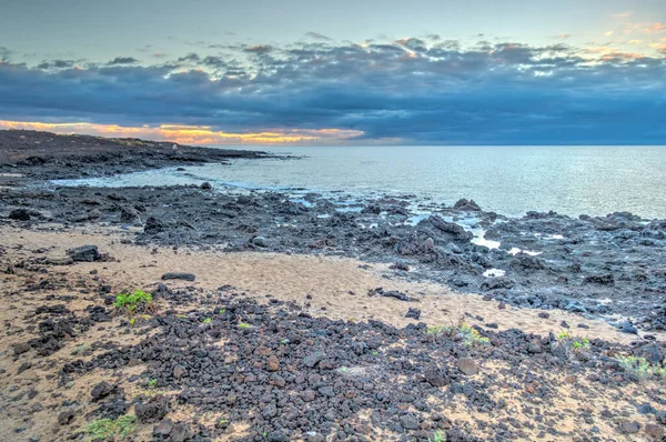 Sunrise Guimar Badlands Tenerife Spain — Stock Photo, Image