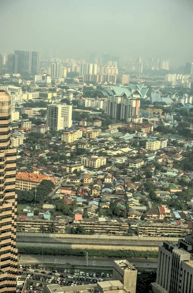 Kuala Lumpur Malaysia March 2019 Cityscape Petronas Towers Hdr Image — Foto Stock