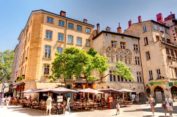 Lyon France August 2019 Historical Center Summertime — 图库照片