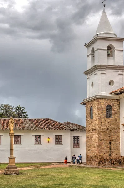 Villa Leyva Colombia May 2019 Picturesque Colonial Village Cloudy Weather — Fotografia de Stock