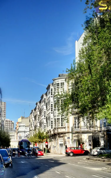 Beautiful Architecture Old Town Coruna Galicia Spain —  Fotos de Stock