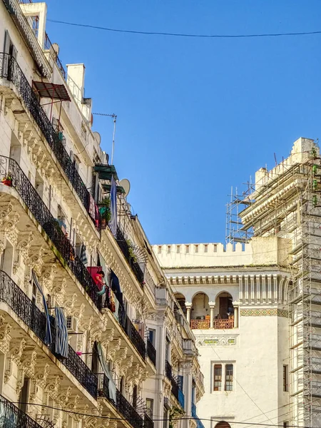 Algiers Algeria March 2020 Colonial Architecture Sunny Weather Hdr Image — Stock Photo, Image