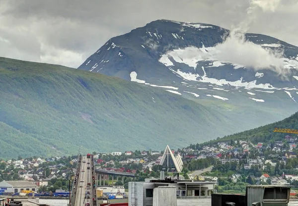 Tromso Norway July 2015 City Center Summertime Hdr Image — Stock Fotó