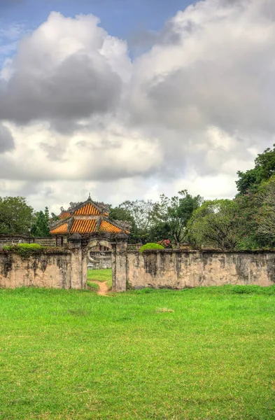 Hue Vietnam November 2020 Citadel Cloudy Weather Hdr Image — Fotografia de Stock