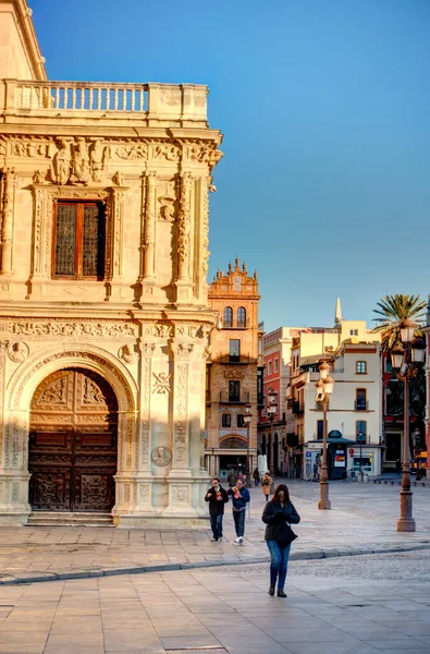 Sevilla Spain January 2019 Plaza Espana Winter — 图库照片