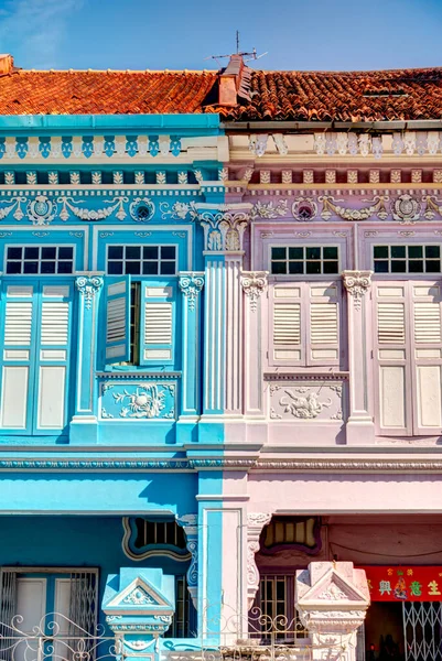 Singapore March 2019 Historical Buildings Joo Chiat Road — Fotografia de Stock
