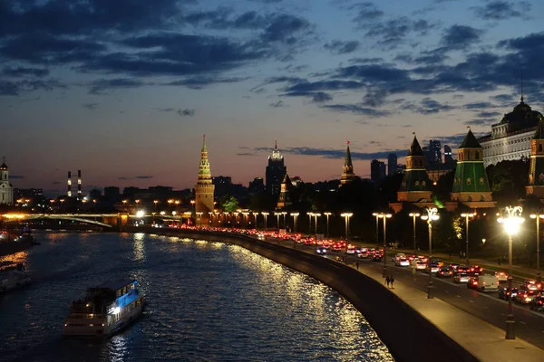 Москва Россия Августа 2018 Исторический Центр Облачную Погоду — стоковое фото