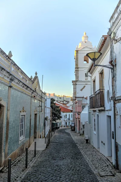 Faro Portugal January 2019 Historical Center Sunny Weather Hdr Image — Stock Photo, Image